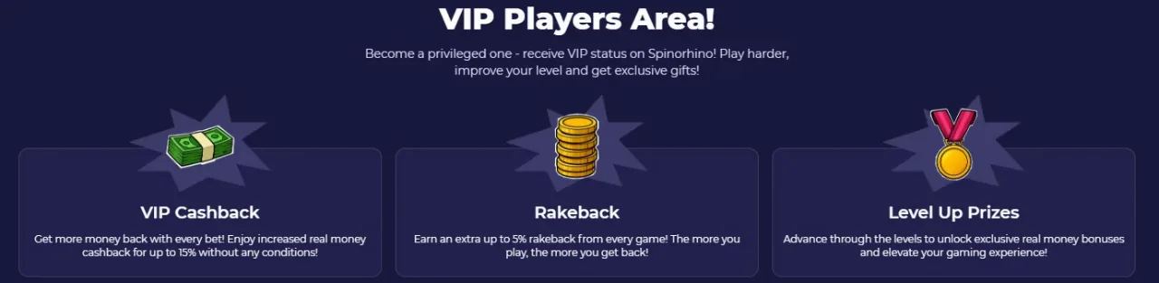 Spinorhino Casino VIP-programma — Jouw Loyaliteit Beloond